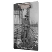 Cowboy Rancher of Canadese Outlaw van het Oude Wes Klembord (Links)