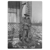 Cowboy Rancher of Canadese Outlaw van het Oude Wes Klembord (Achterkant)
