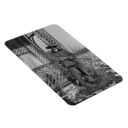 Cowboy Rancher of Canadese Outlaw van het Oude Wes Magneet (Rechterzijde)