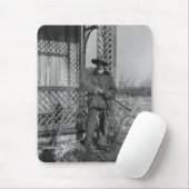 Cowboy Rancher of Canadese Outlaw van het Oude Wes Muismat (Met muis)