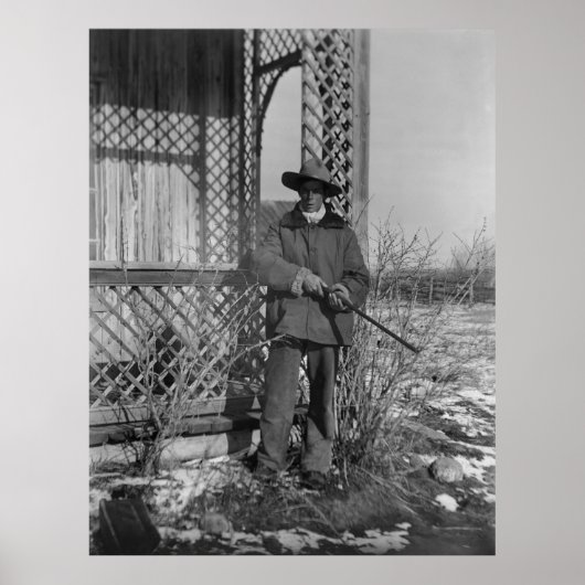 Cowboy Rancher of Canadese Outlaw van het Oude Wes Poster (Voorkant)