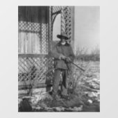 Cowboy Rancher of Canadese Outlaw van het Oude Wes Raamsticker (Vel)