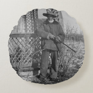 Cowboy Rancher of Canadese Outlaw van het Oude Wes Rond Kussen