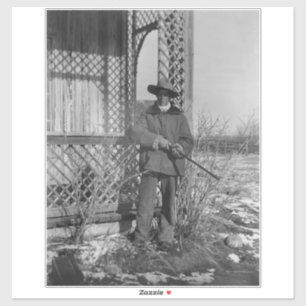 Cowboy Rancher of Canadese Outlaw van het Oude Wes Sticker