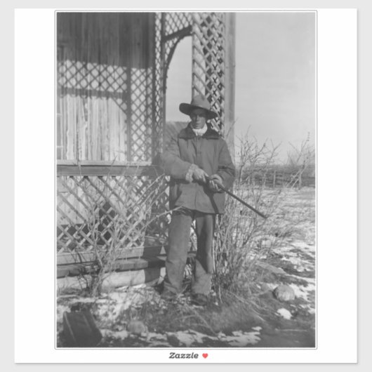 Cowboy Rancher of Canadese Outlaw van het Oude Wes Sticker (Vel)