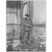 Cowboy Rancher of Canadese Outlaw van het Oude Wes Sticker (Voorkant)