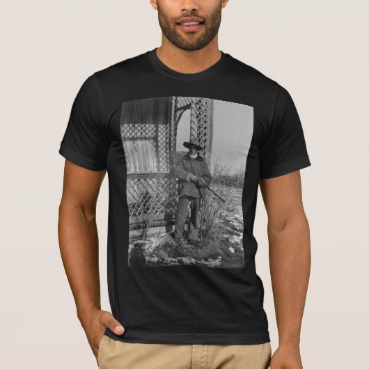 Cowboy Rancher of Canadese Outlaw van het Oude Wes T-shirt (Voorkant)