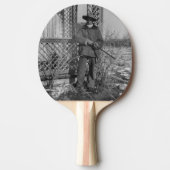 Cowboy Rancher of Canadese Outlaw van het Oude Wes Tafeltennisbatje (Voorkant)