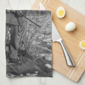 Cowboy Rancher of Canadese Outlaw van het Oude Wes Theedoek (Quarter Fold)