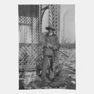 Cowboy Rancher of Canadese Outlaw van het Oude Wes Theedoek