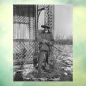 Cowboy Rancher of Canadese Outlaw van het Wilde We Raamsticker (Vel 3)