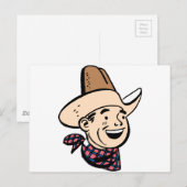 cowboy ranger briefkaart (Voorkant / Achterkant)