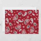 Cowboy Red Bandanna Western thema Verjaardag Kaart (Achterkant)