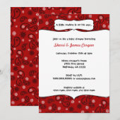 Cowboy Red Paisley Baby shower Invite Kaart (Voorkant / Achterkant)