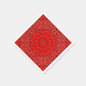 Cowboy Red Paisley Bandana Sjaal BBQ Picknick Serv Servetten (Hoek)