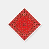 Cowboy Red Paisley Bandana Sjaal BBQ Picknick Serv Servetten (Hoek)