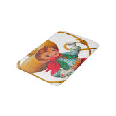 Cowboy Retro Boy Child Cute Western Badmat (Gekanteld)