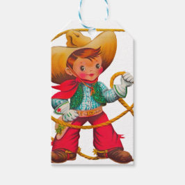 Cowboy Retro Boy Child Cute Western Cadeaulabel
