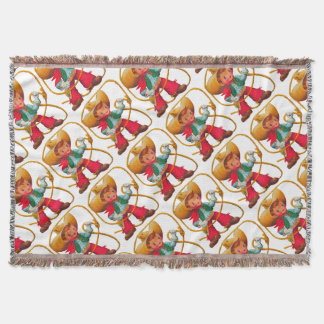 Cowboy Retro Boy Child Cute Western Deken