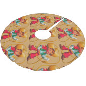 Cowboy Retro Boy Child Cute Western Kerstboom Rok (Gekanteld)