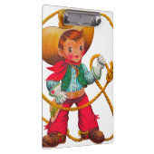 Cowboy Retro Boy Child Cute Western Klembord (Rechts)