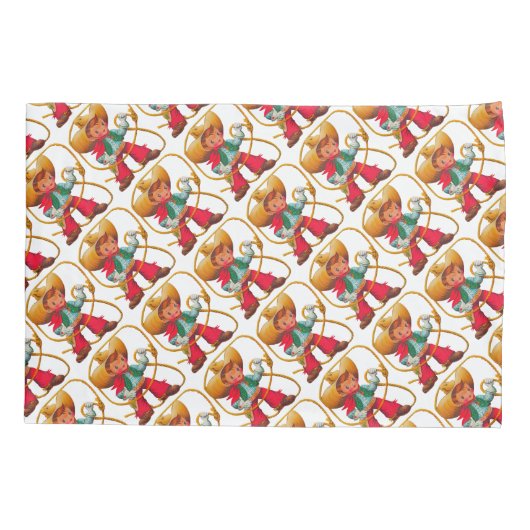 Cowboy Retro Boy Child Cute Western Kussensloop (Achterkant)