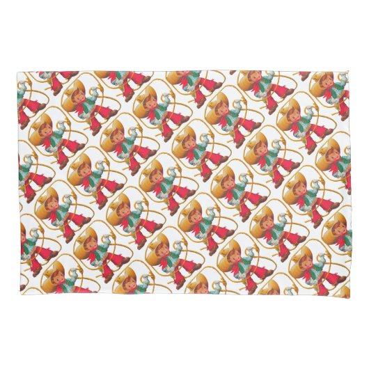 Cowboy Retro Boy Child Cute Western Kussensloop (Voorkant)
