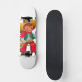 Cowboy Retro Boy Child Cute Western Persoonlijk Skateboard (Voorkant)