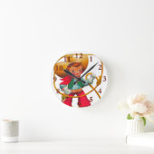 Cowboy Retro Boy Child Cute Western Ronde Klok (Huis)