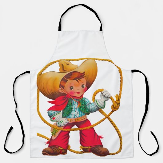 Cowboy Retro Boy Child Cute Western Schort (Voorkant)