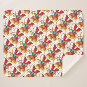 Cowboy Retro Boy Child Cute Western Sherpa Deken (Voorkant (horizontaal))