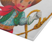Cowboy Retro Boy Child Cute Western Snijplank (Hoek)