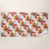 Cowboy Retro Boy Child Cute Western Strandlaken (Voorkant)