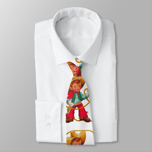 Cowboy Retro Boy Child Cute Western Stropdas (Gebonden)