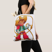 Cowboy Retro Boy Child Cute Western Tote Bag (Dichtbij)