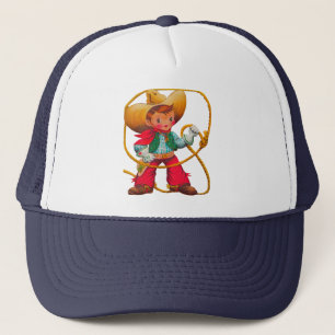 Cowboy Retro Boy Child Cute Western Trucker Pet