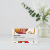 Cowboy Retro Boy Child Cute Western Visitekaartje (Staand voorkant)