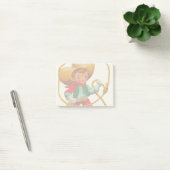 Cowboy Retro Jongen Kind Schattig Westen Post-it® Notes (Kantoor)