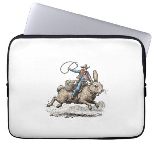 Cowboy Ridder Paashaas Western Howdy Pasen Fu Laptop Sleeve