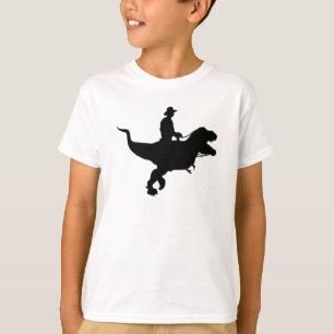 Cowboy Riding T-Rex Kinder T-shirt