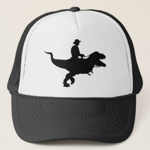 Cowboy Riding T-Rex Trucker Hat Pet