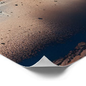 Cowboy rijdt op een bokspaard poster (Hoek)