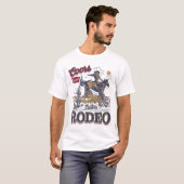 Cowboy rijdt op T-shirt (Voorkant volledig)