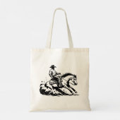Cowboy Rijdt Paard Westerse Equestrie Tas (Achterkant)