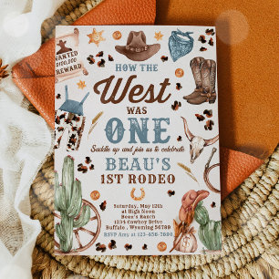 Cowboy Rodeo 1e verjaardag Hoe het Westen Eén Was Kaart