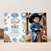 Cowboy Rodeo 1st Birthday How The West Was One Inv Kaart