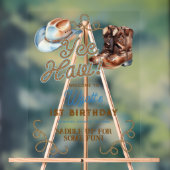 Cowboy Rodeo 1st Birthday Welcome Acryl Bord (Neutraal)