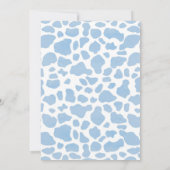 Cowboy Rodeo Blue Birthday Kaart (Achterkant)