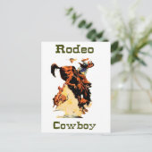 Cowboy Rodeo Briefkaart (Staand voorkant)