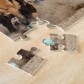 Cowboy Rodeo Calf Roping Westerne sport Legpuzzel (Zijkant)